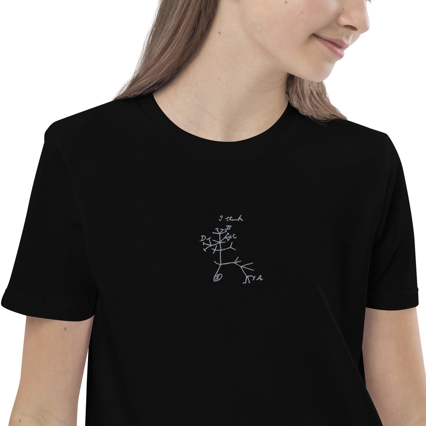 I Think (embroidered) | Charles Darwin - kids tee ♂♀