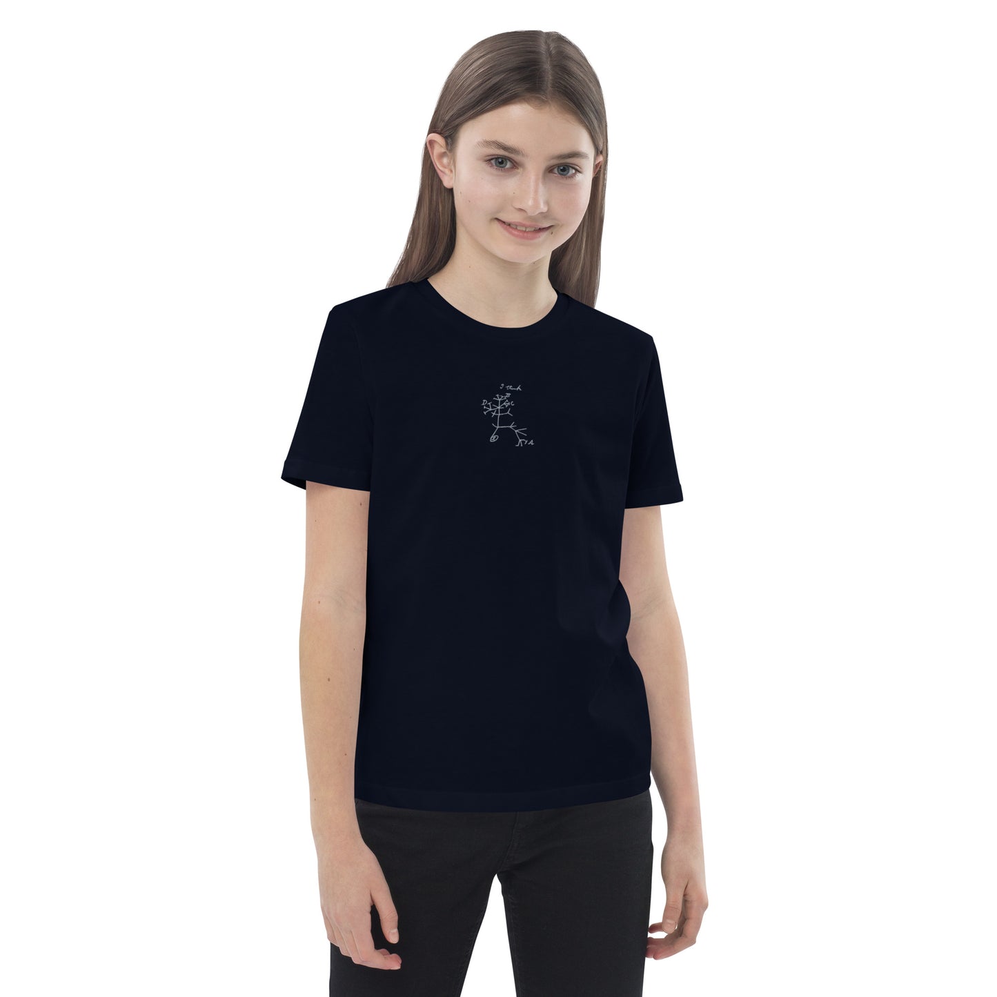 I Think (embroidered) | Charles Darwin - kids tee ♂♀