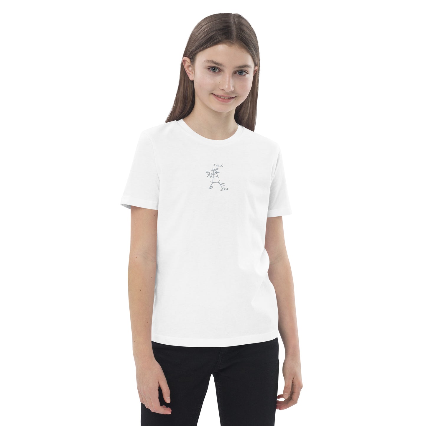 I Think (embroidered) | Charles Darwin - kids tee ♂♀