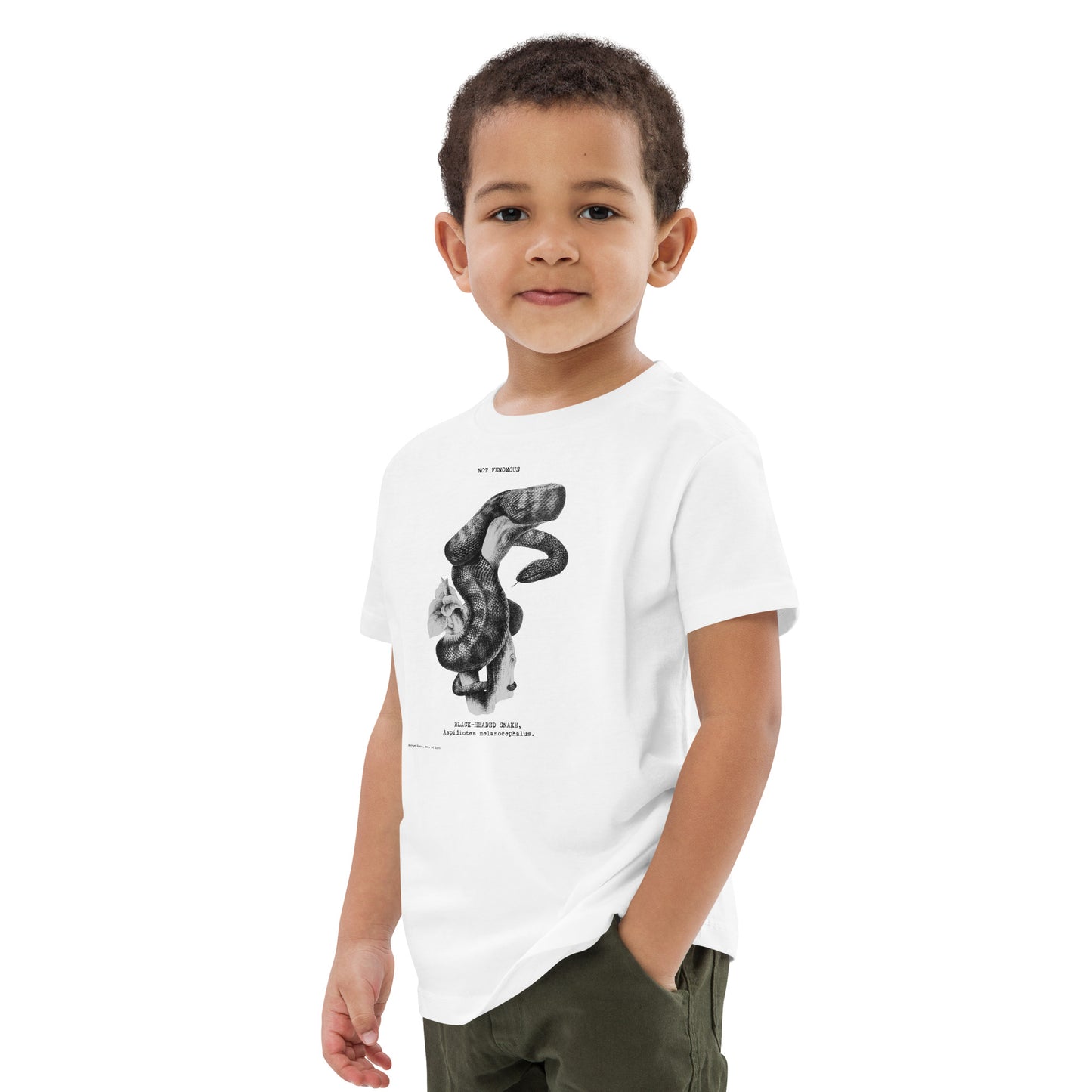 Black Headed Python | Harriet Scott - Kids tee ♂♀