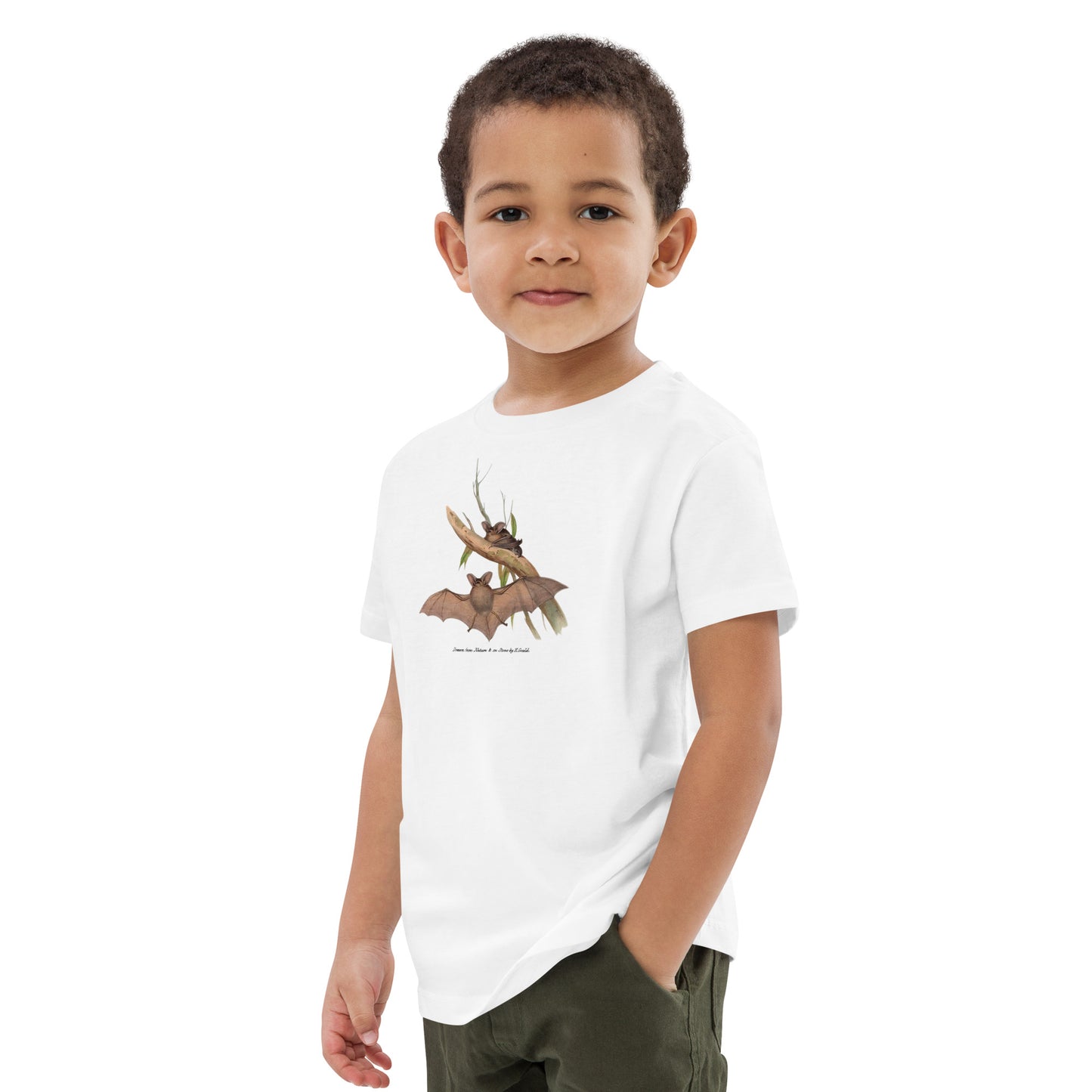 Long-eared bat | Elizabeth Gould - kids tee ♂♀